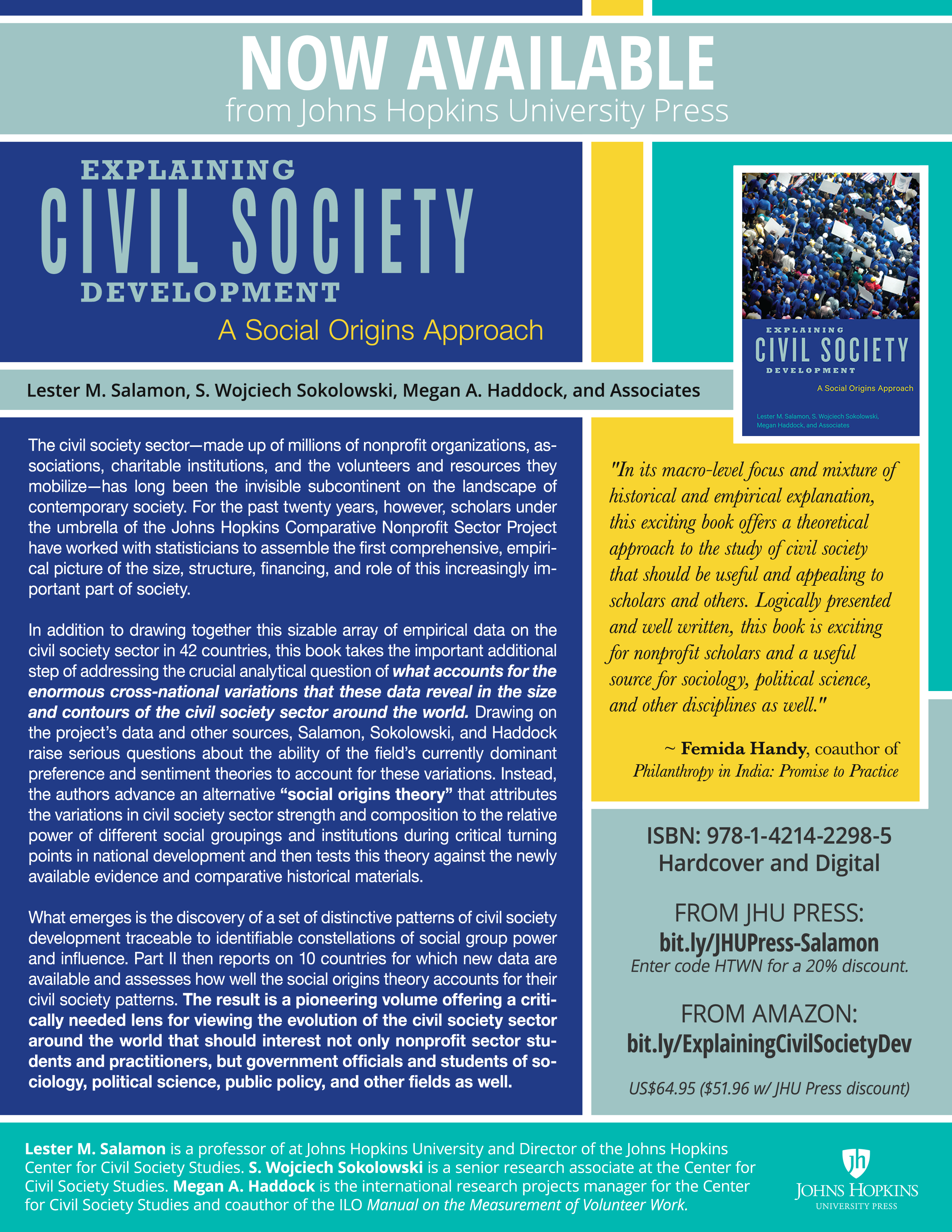 Explaining Civil Society Development: A Social Origins Approach flyer (2017)